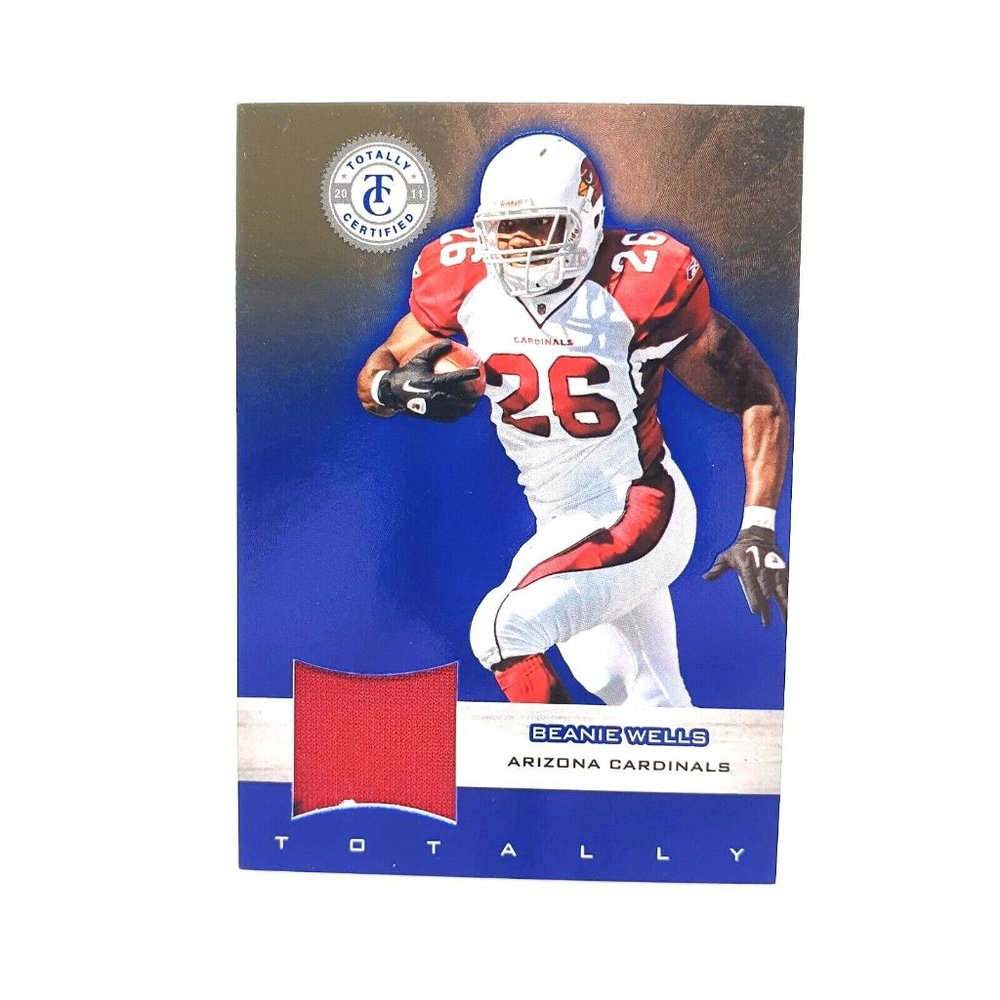 2011 Panini Totally Certified Blue Materials 58/99 Chris Wells Beanie #98